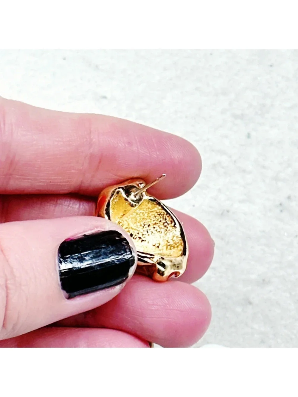 3005u. Red Enamel Vintage Earrings Costume